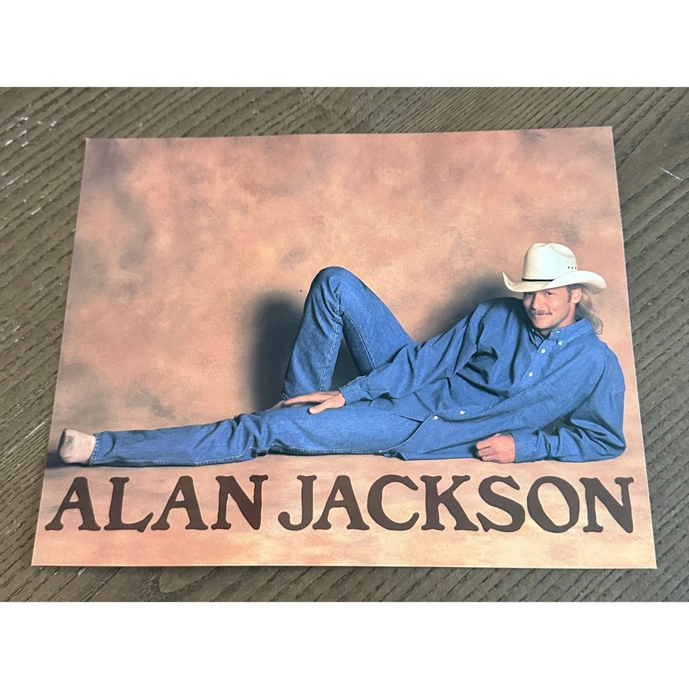 Alan Jackson Vintage Promotional Photo Print Country Music Memorabilia 8x10